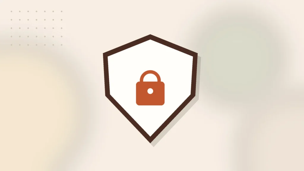 Illustration: a shield with a padlock